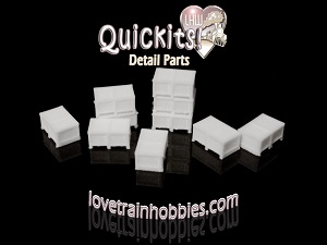 N Scale Warehouse Detail Parts Pallets Drums Crates boxes